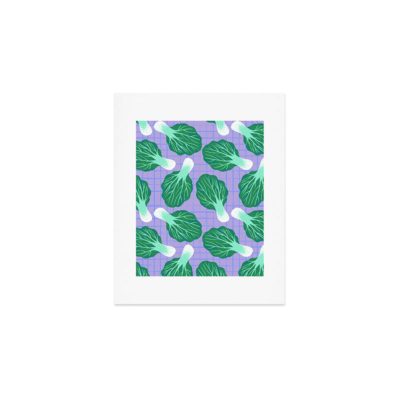 Bokchoy Pattern Art Print Gallery Image 1