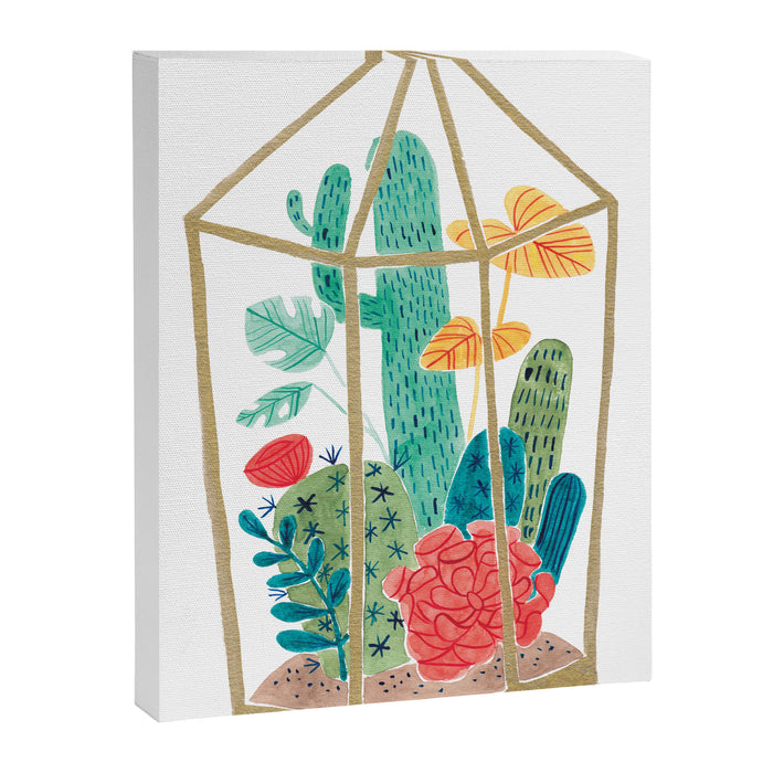 Cactus Terrarium Canvas Print Gallery Image 1