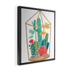 Cactus Terrarium Framed Canvas Print Gallery Image 2