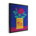 Cafe Du Monde Floral Bouquet Framed Canvas Print Gallery Image 2