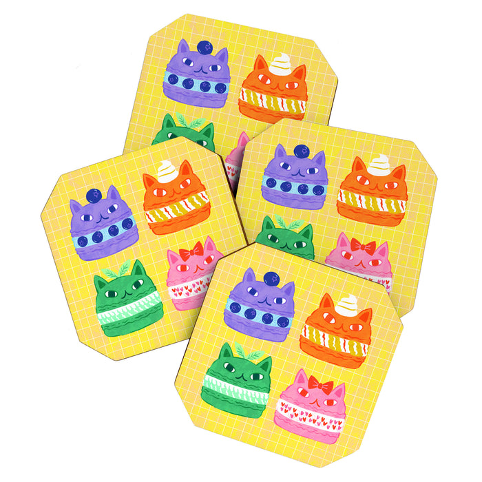 Cat Macaron Coaster Gallery Image 1