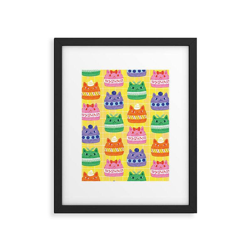 Cat Macaron Framed Art Print Gallery Image 6