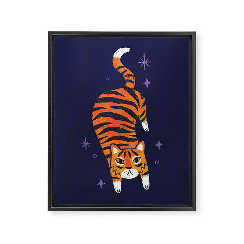 Fierce Tiger  Framed Canvas Print Gallery Image 6