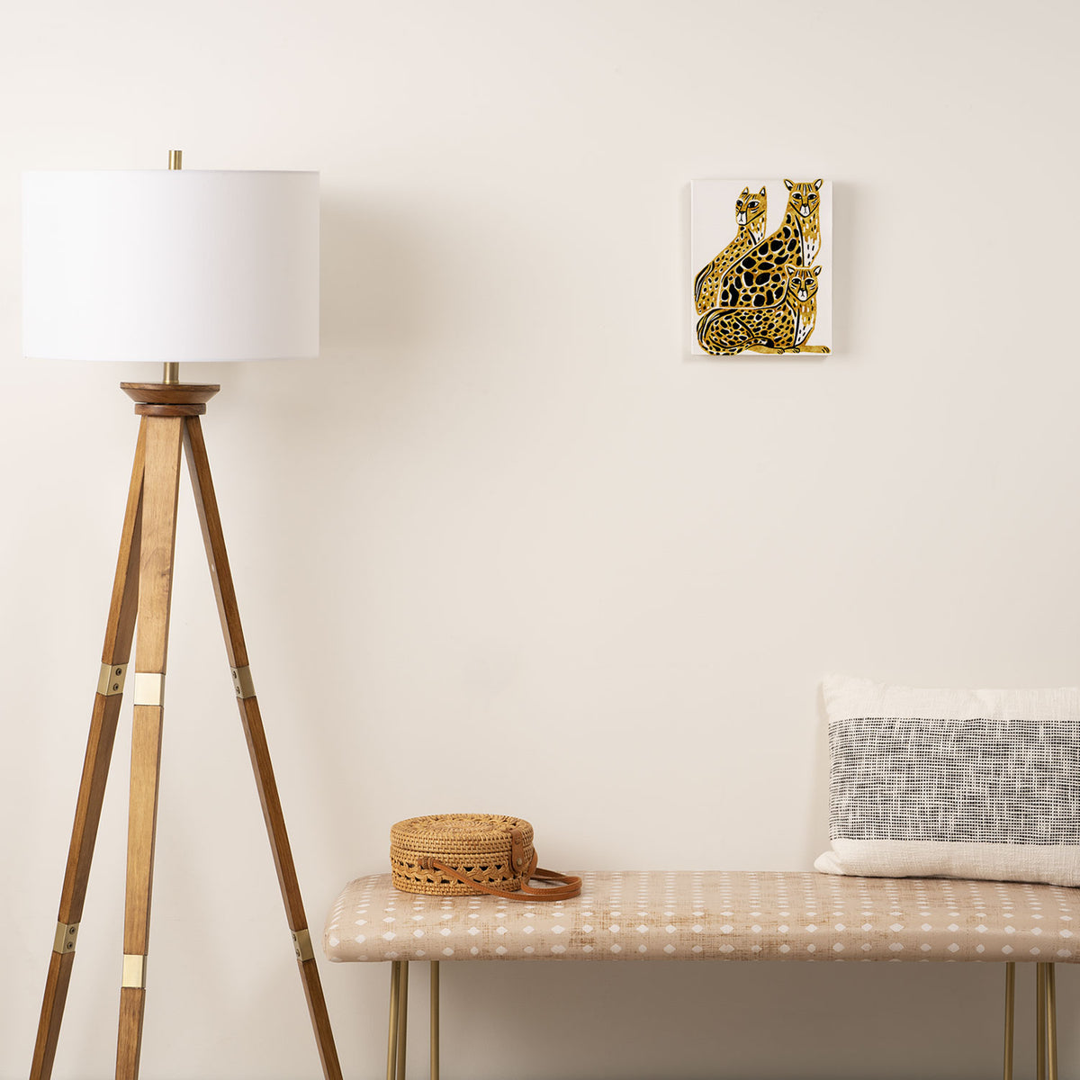 Gold Cheetahs Canvas Print Gallery Image 2