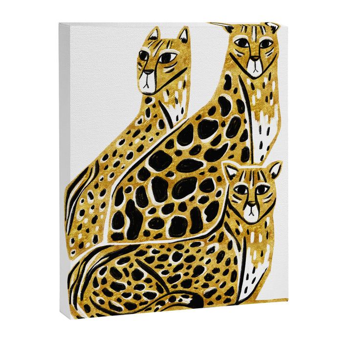 Gold Cheetahs Canvas Print Gallery Image 1