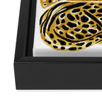 Gold Cheetahs Framed Canvas Print Gallery Image 3