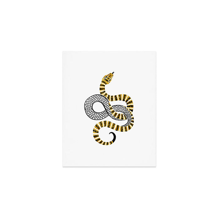 Gold Snake Art Print Gallery Image 1