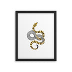 Gold Snake Framed Art Print Gallery Image 5