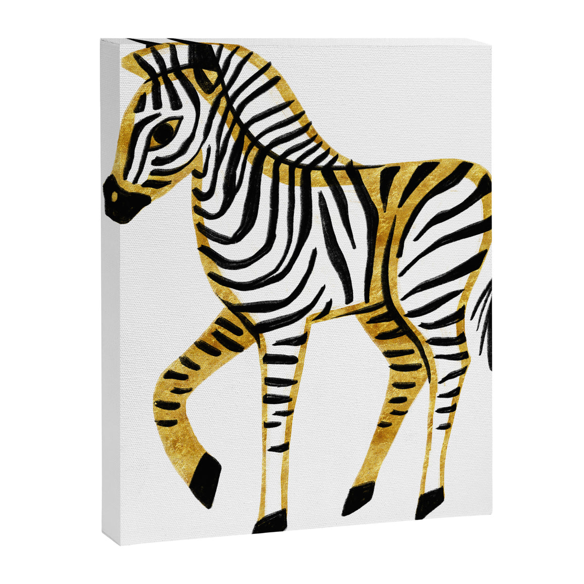 Gold Zebra Canvas Print Gallery Image 6