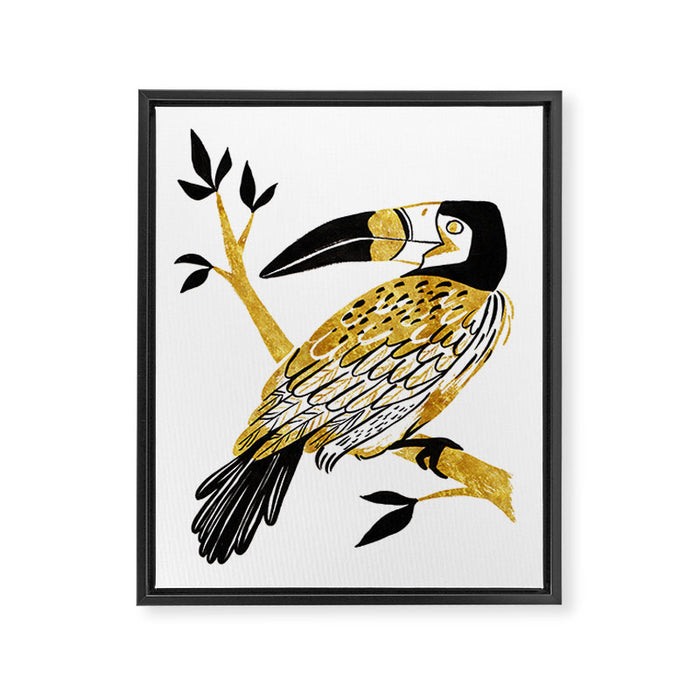 Golden Toucan Framed Canvas Print Gallery Image 1