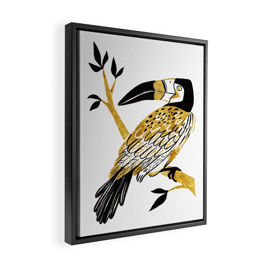 Golden Toucan Framed Canvas Print Gallery Image 2