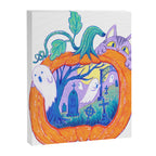 Halloween Pumpkin Graveyard Canvas Print Gallery Image 8