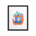 Halloween Pumpkin Graveyard Framed Art Print Gallery Image 6