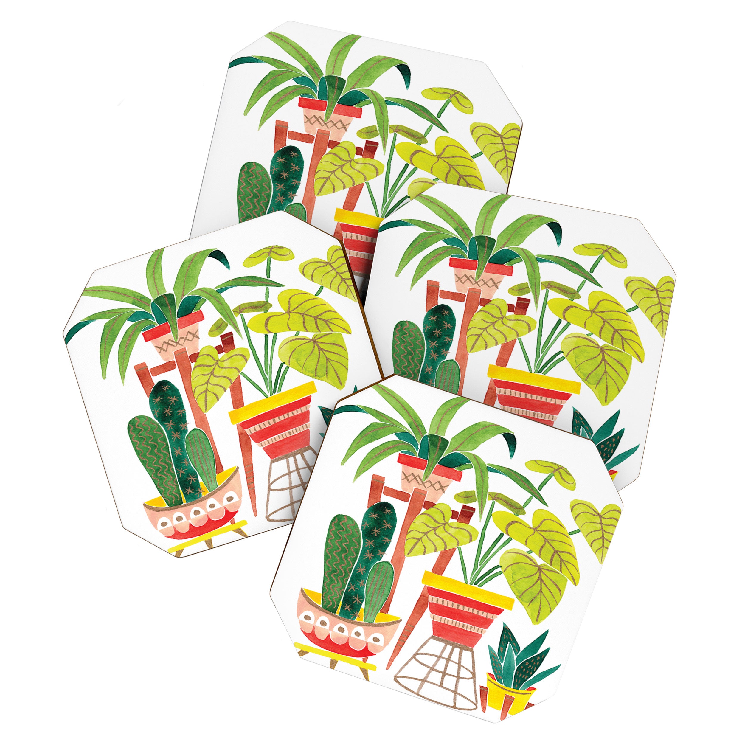 Happy Plants Happy Home Coaster Gallery Image 1