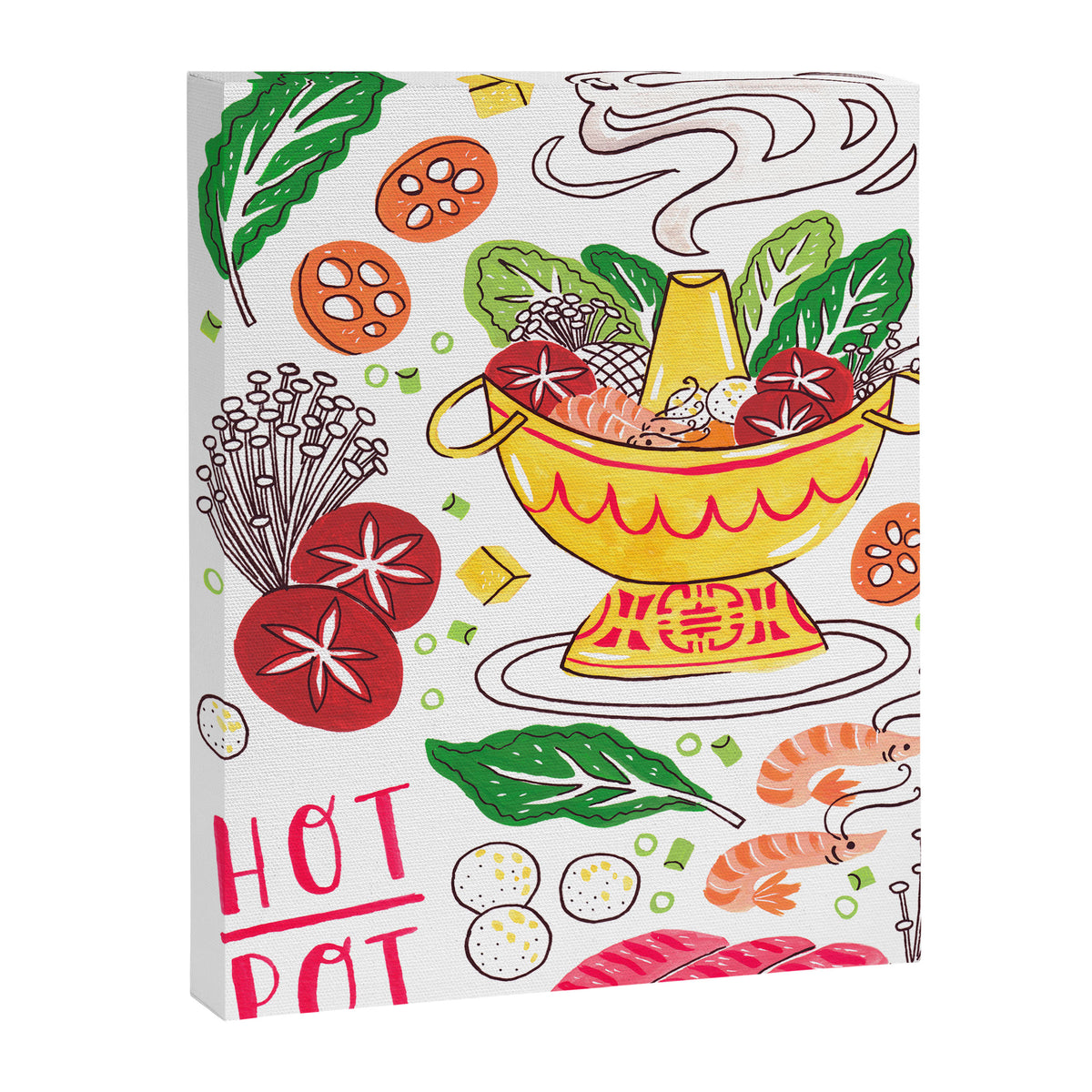 Hot Pot Shabu Shabu Soup Canvas Print Gallery Image 8