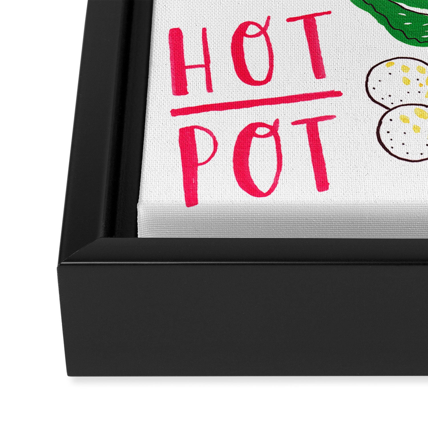Hot Pot Shabu Shabu Soup Framed Canvas Print Gallery Image 3