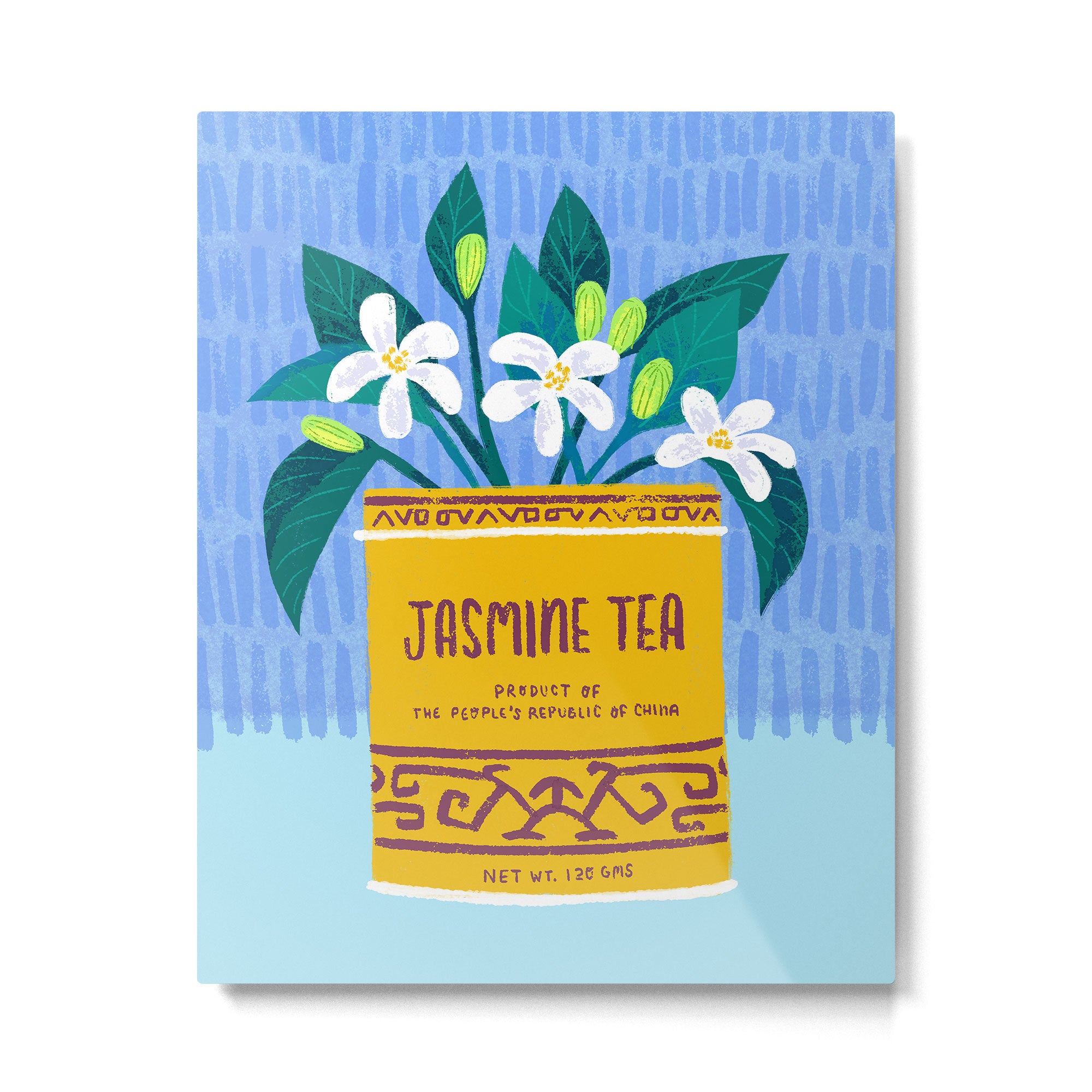 Jasmine Bouquet Florals Metal Print Gallery Image 6
