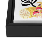 Little Birdy on a Log Framed Canvas Print Gallery Image 3