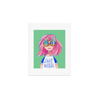 Lost in Nature Girl Portrait Art Print Gallery Image 1