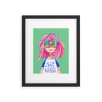 Lost in Nature Girl Portrait Framed Art Print Gallery Image 6