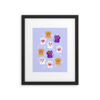 Lucky Waving Kitty Cat Maneki Neko Framed Art Print Gallery Image 5