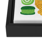 Matcha Green Tea Snacks Framed Canvas Print Gallery Image 3