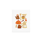 Mid Century Modern Kitchen Art Print Gallery Image 1