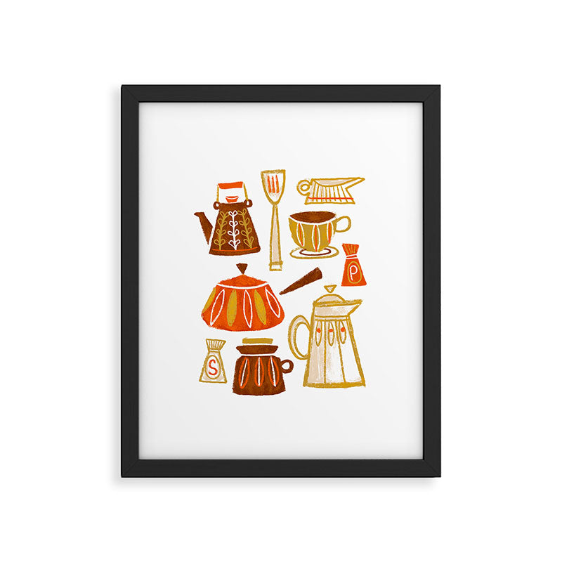 Mid Century Modern Kitchen Framed Art Print Gallery Image 5