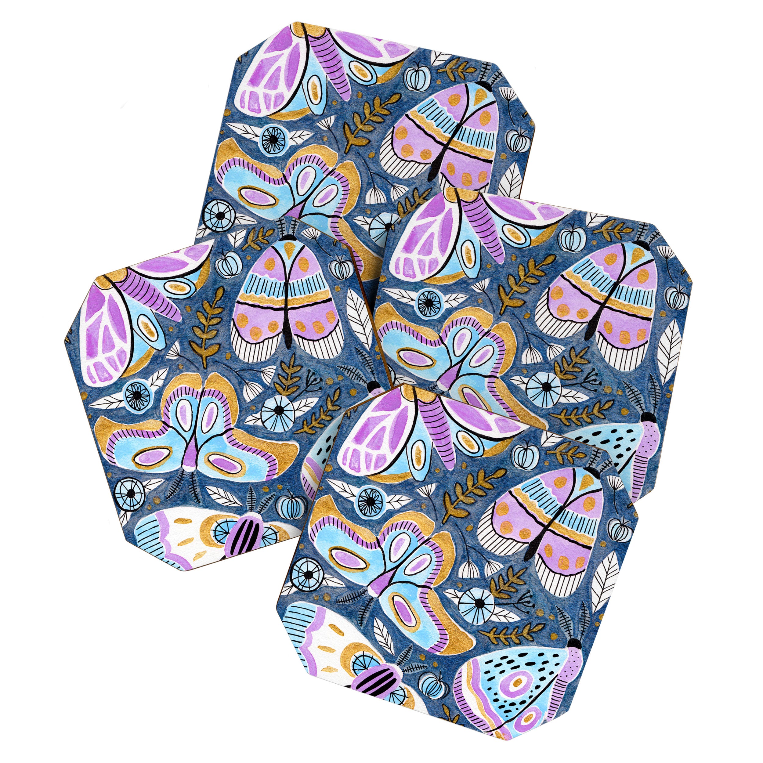 Moths & Butterflies Coaster Gallery Image 1