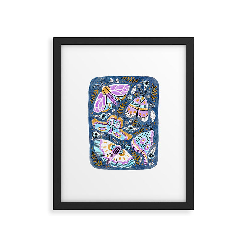 Moths & Butterflies Framed Art Print Gallery Image 5