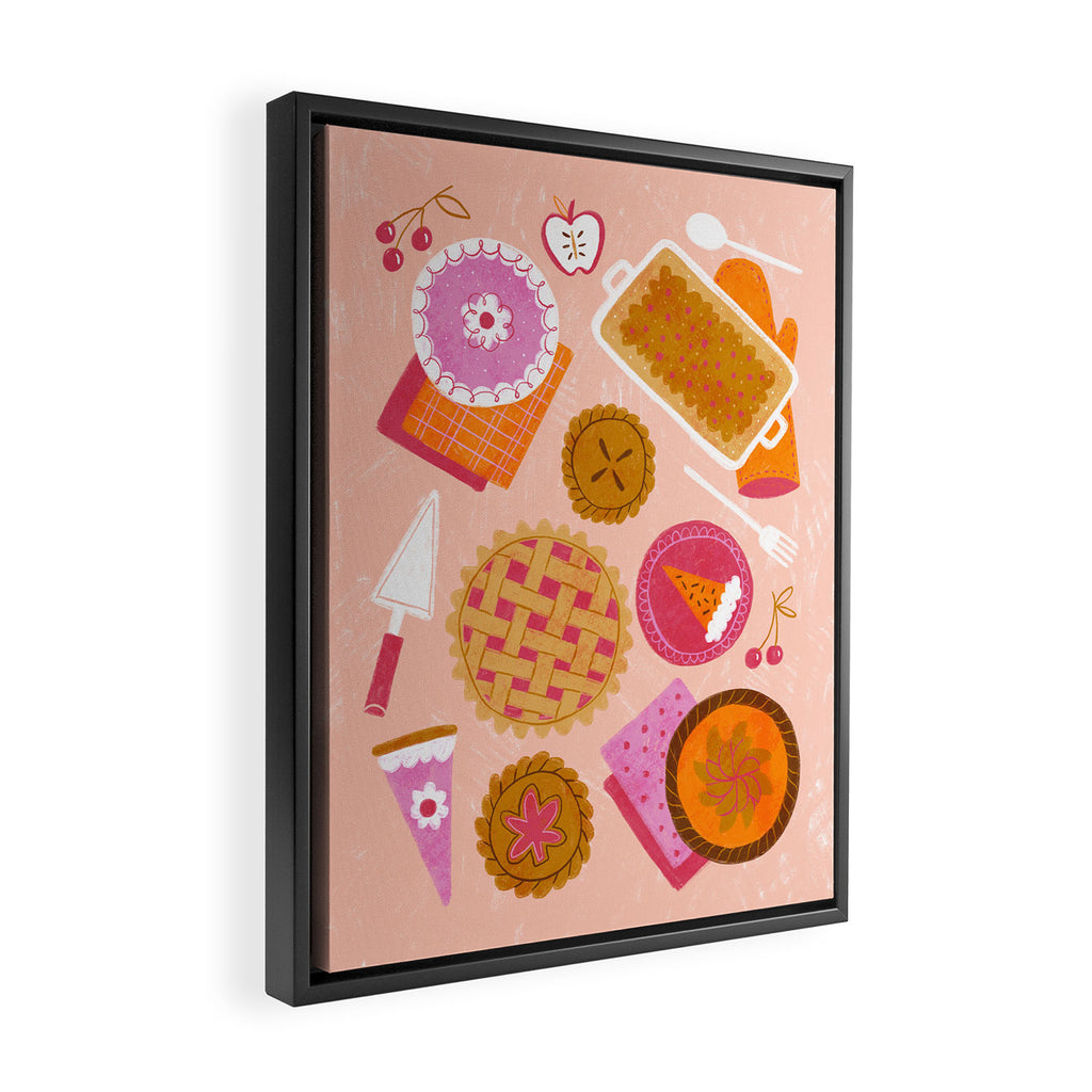 Pie Party Framed Canvas Print Gallery Image 2