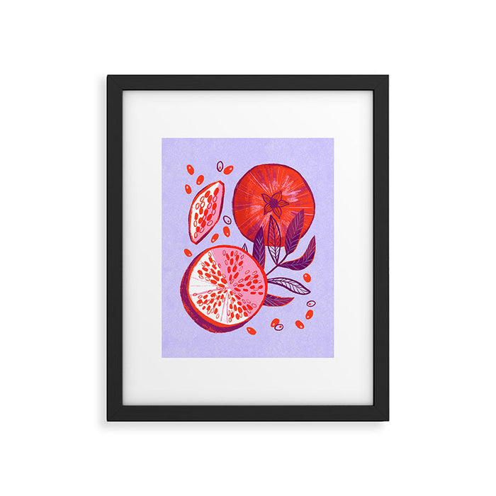 Pomegranate Fruit Still Life Framed Art Print Gallery Image 1