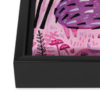 Purple Hedgehog Framed Canvas Print Gallery Image 3