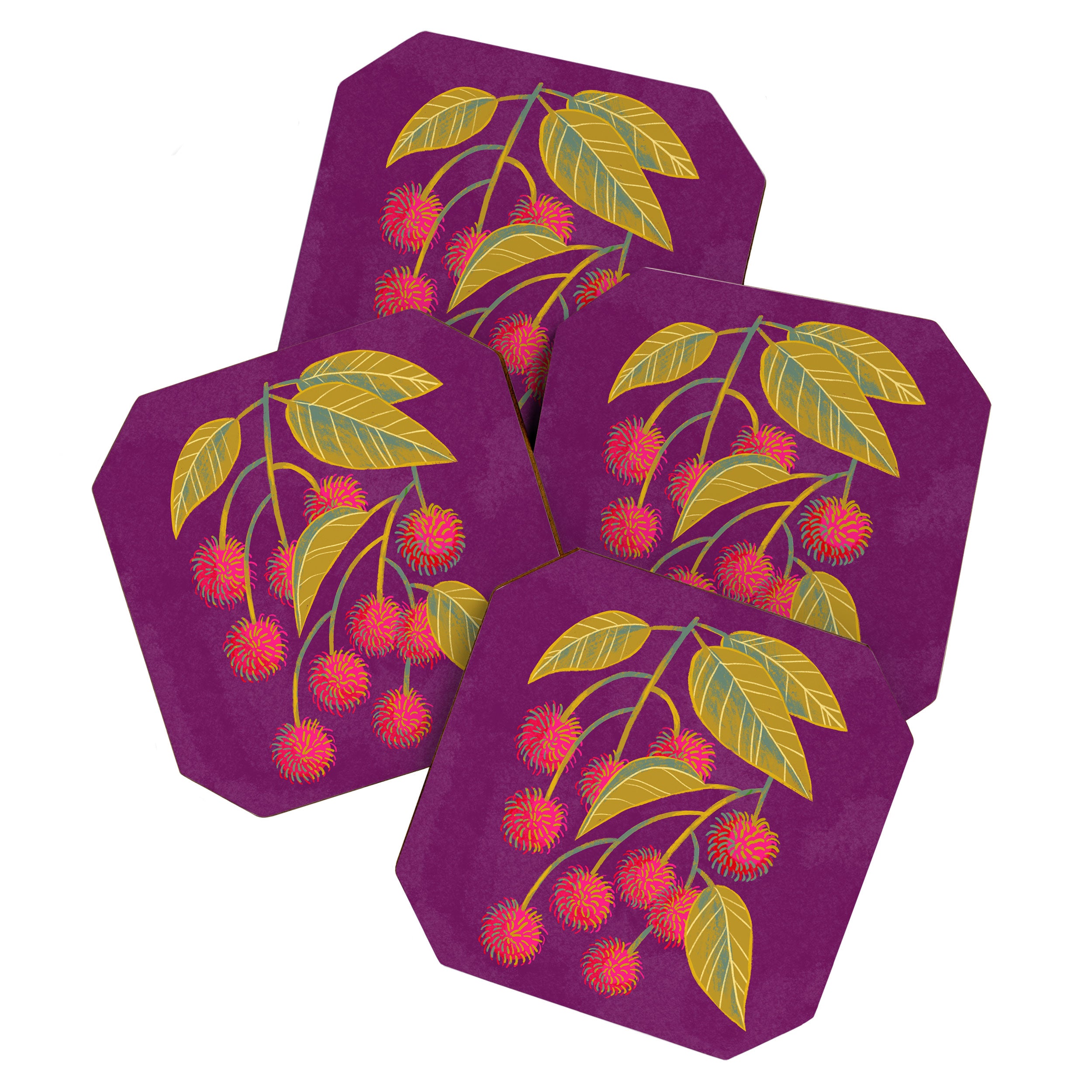 Rambutan Fruit Coaster Gallery Image 1