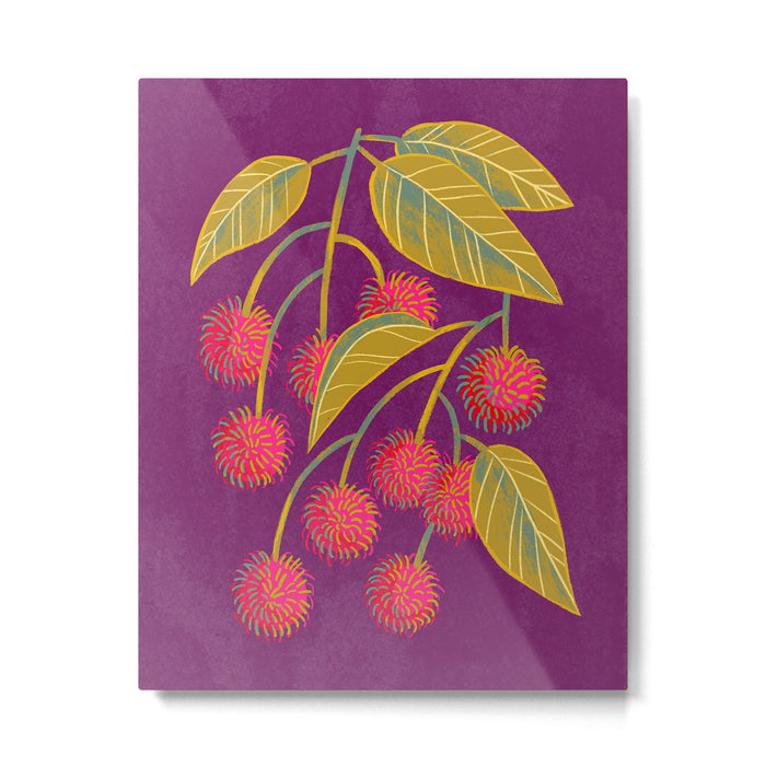 Rambutan Fruit Metal Print Gallery Image 1