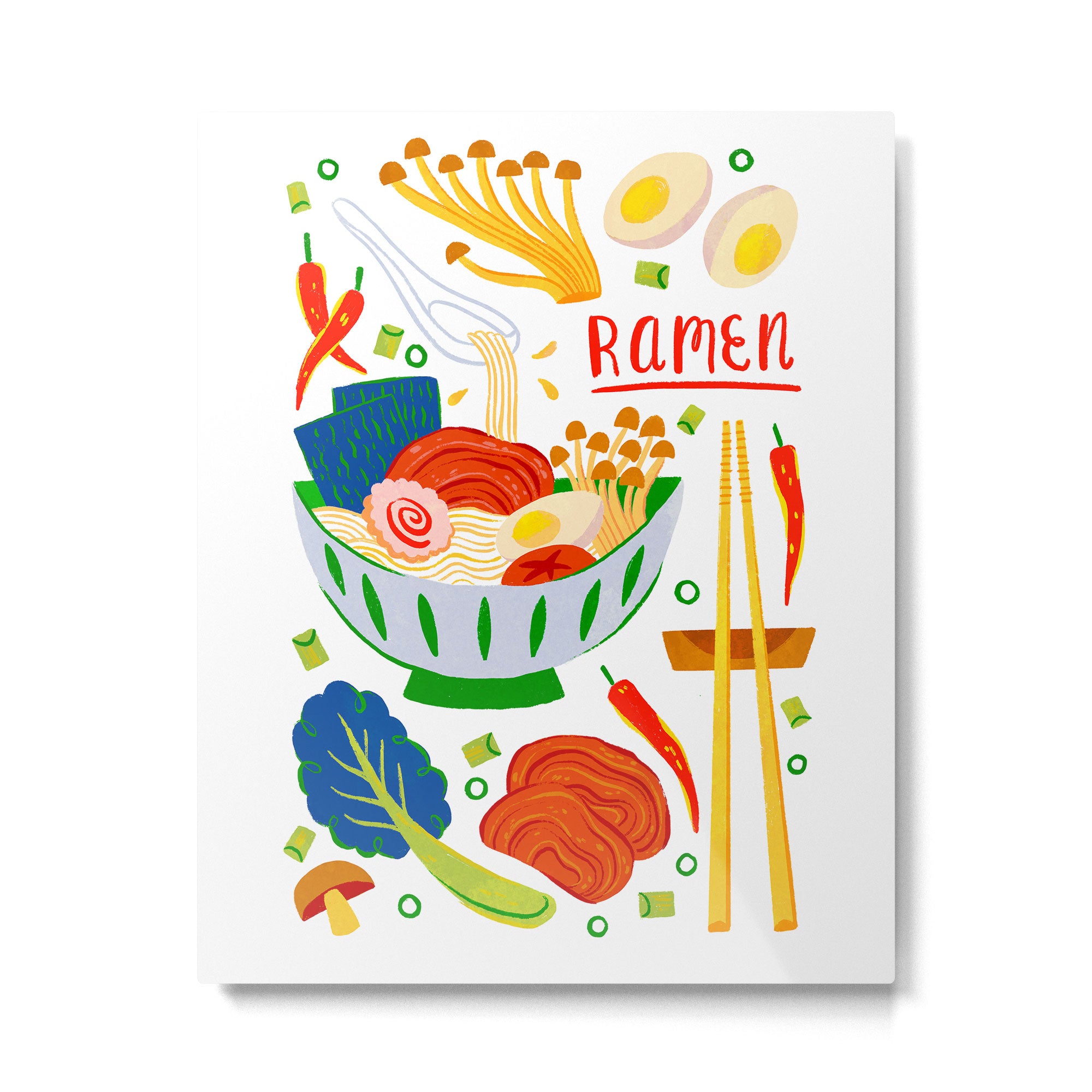 Ramen Noodles Metal Print Gallery Image 6