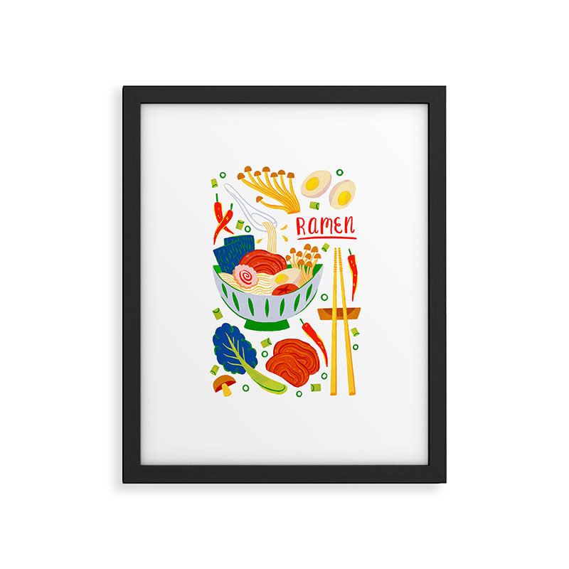 Ramen Noodles Framed Art Print Gallery Image 6
