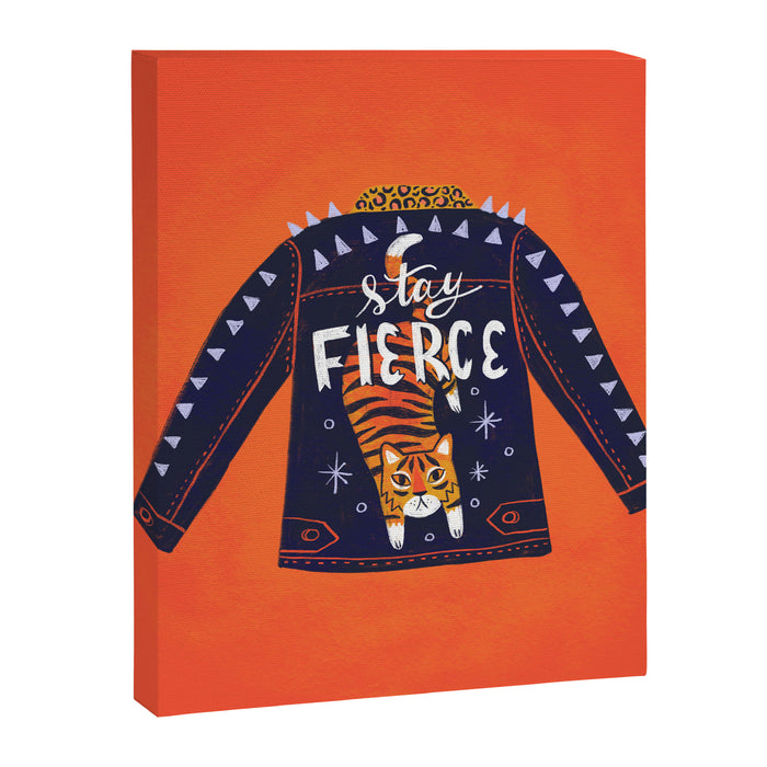 Stay Fierce Tiger Jacket Canvas Print Gallery Image 1