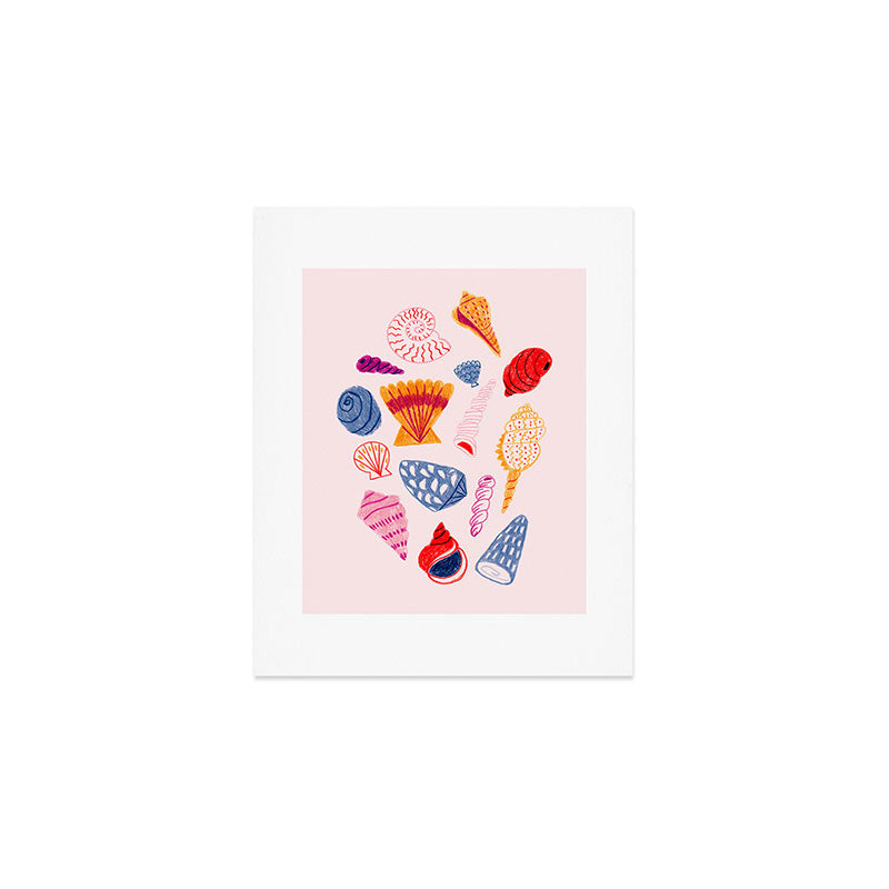 Tropical Seashells Art Print Gallery Image 1