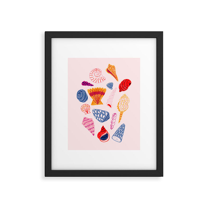 Tropical Seashells Framed Art Print Gallery Image 5