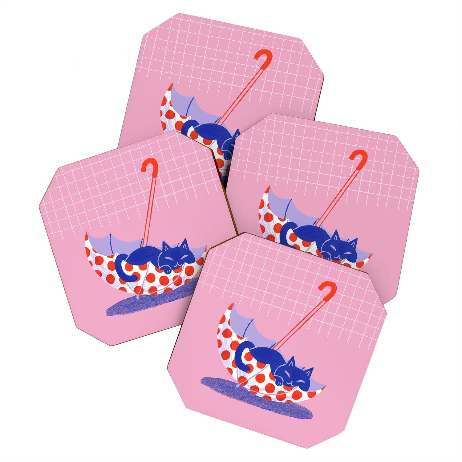 Umbrella Cat Coaster Gallery Image 1