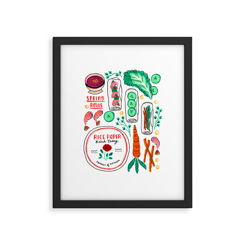 Vietnamese Spring Rolls Framed Art Print Gallery Image 6