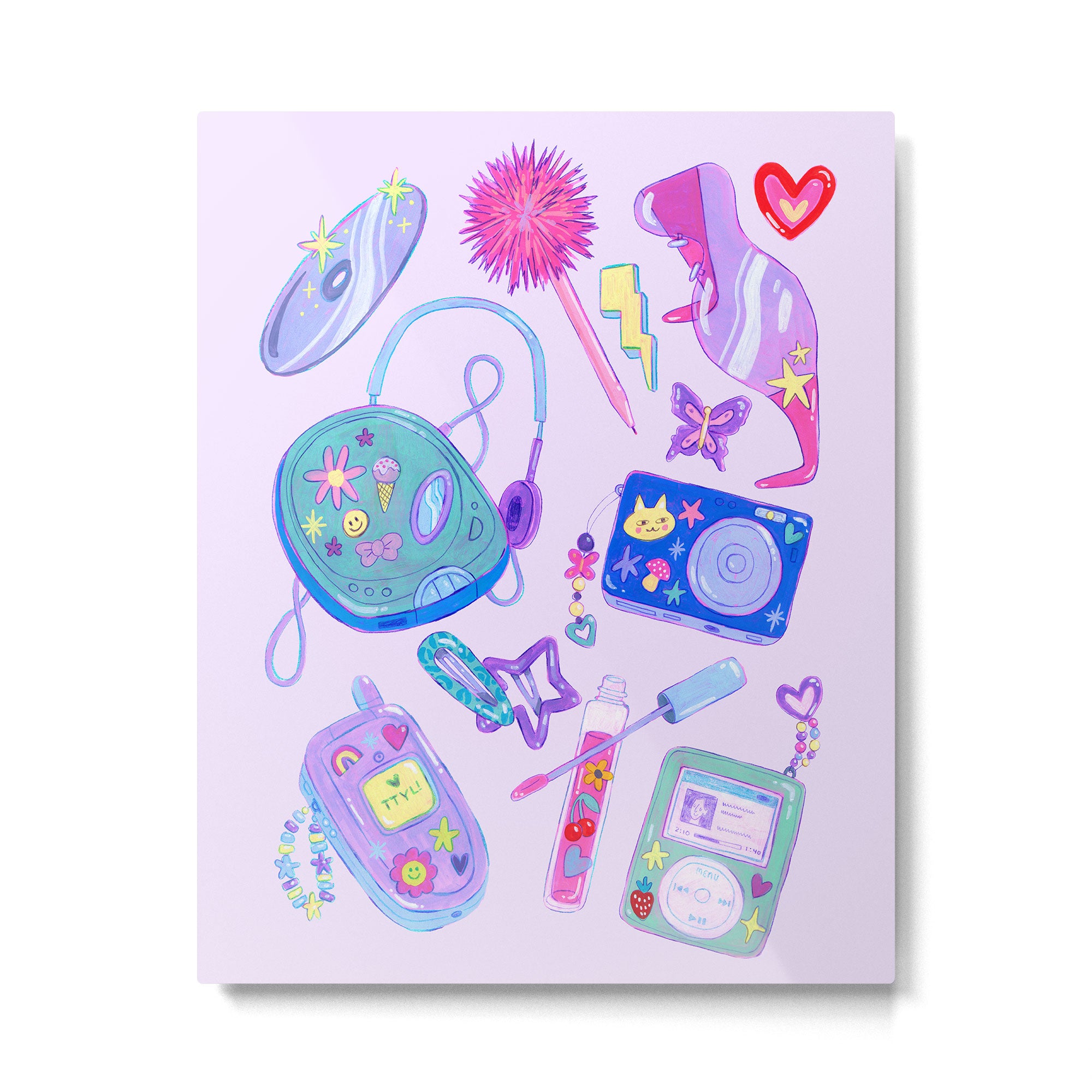 Y2K Vibes Metal Print Gallery Image 6