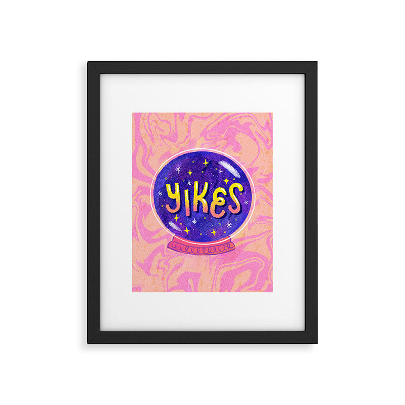 Yikes Crystal Ball Framed Art Print Gallery Image 6
