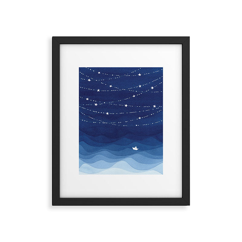 Garland of Stars IV, night sky Framed Art Print Gallery Image 5