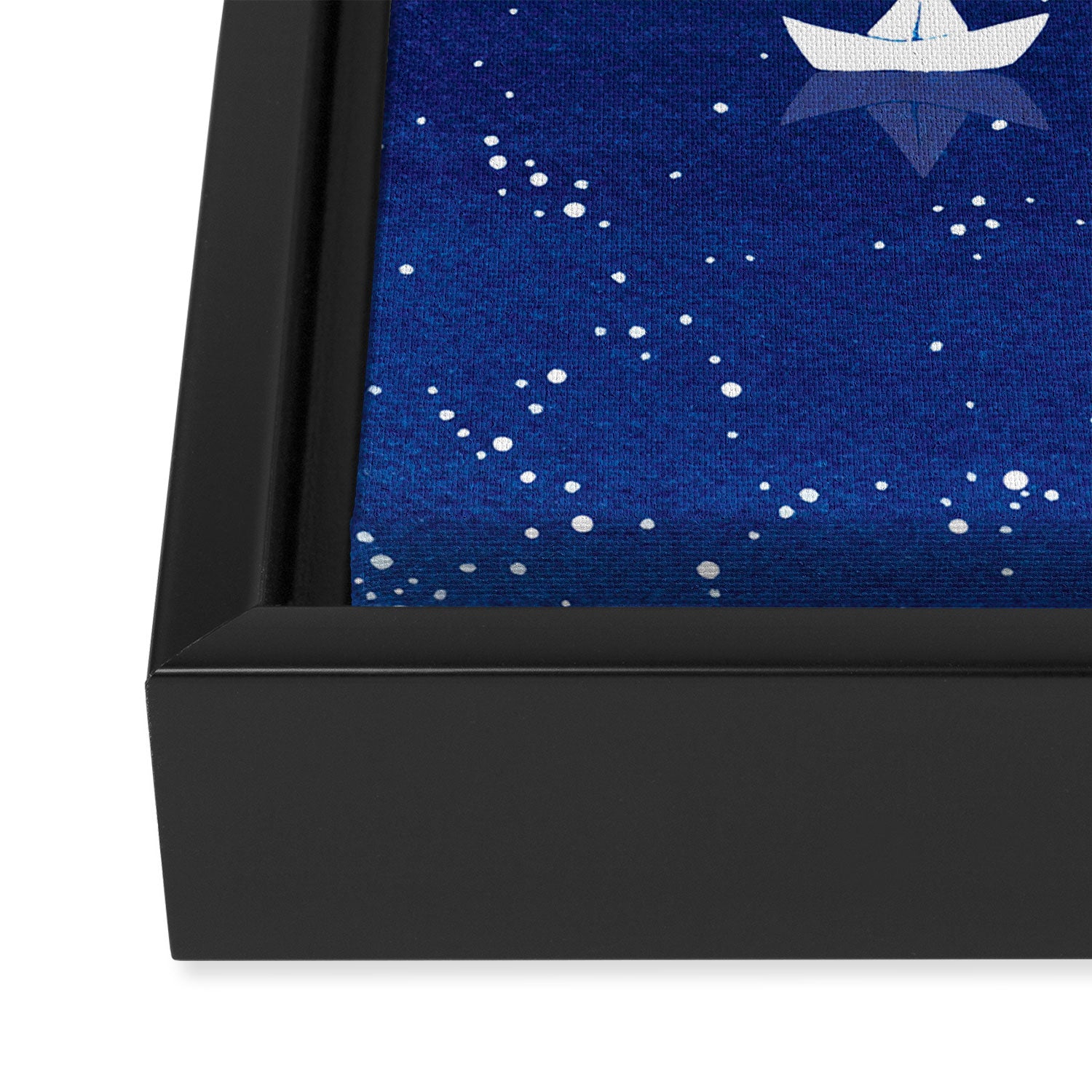 Zen sailing, ocean, stars Framed Canvas Print Gallery Image 3