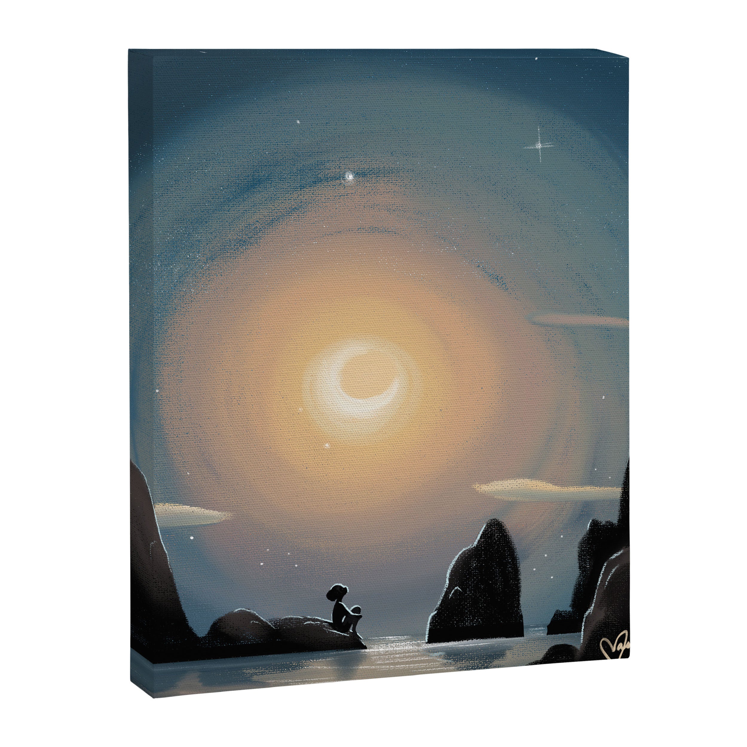 Crescent Moon Canvas Print Gallery Image 8
