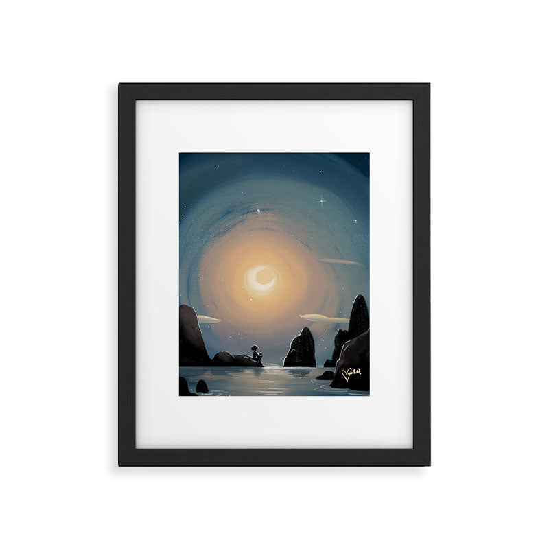 Crescent Moon Framed Art Print Gallery Image 6