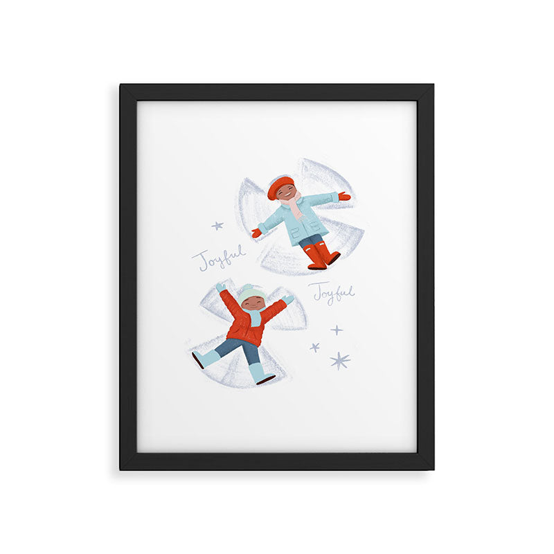 Snow Angels Framed Art Print Gallery Image 5