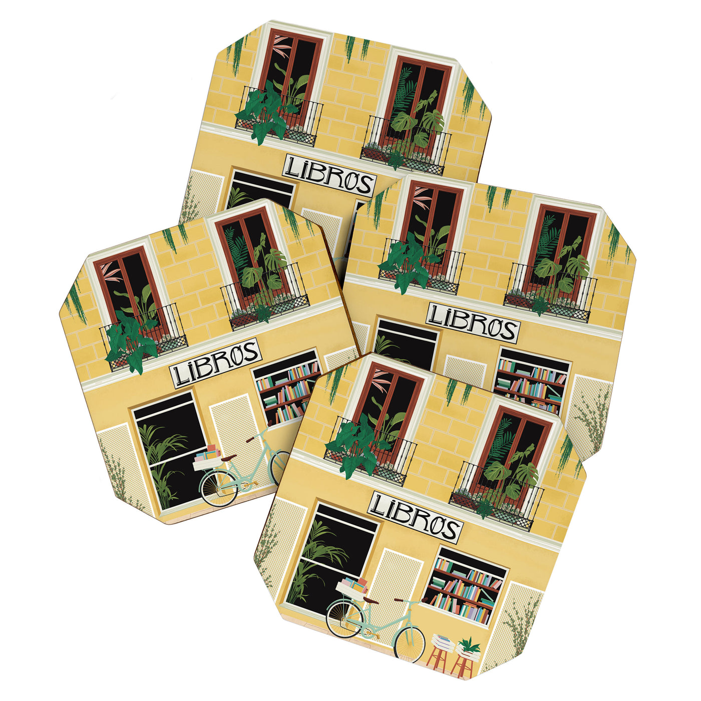 Madrid Book Shop Coaster
